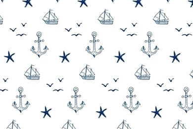 Handdrawn Nautical Wallpaper Wallums.jpg
