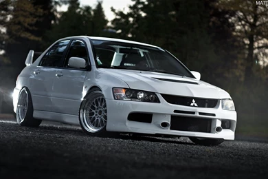 2100x1386px Mitsubishi Lancer White Color Car