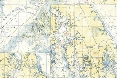 White Nautical Map Wallpapers   Eclectic   Wallpapers   By Interior ...