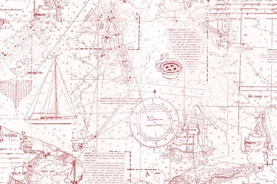 Decowunder Wallpapers Non woven Wallpapers Maritime Nautical Chart ...