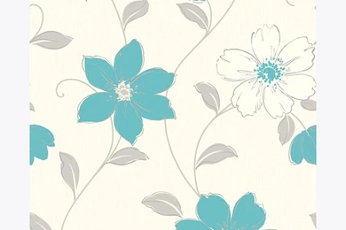 B&M: > Arthouse Opera Anouska Teal Motif Blown Wallpapers 312069