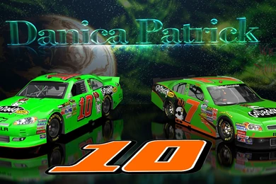 Danica Patrick NNS And Cup Go Daddy Cars Wallpapers 16x9   Danica ...