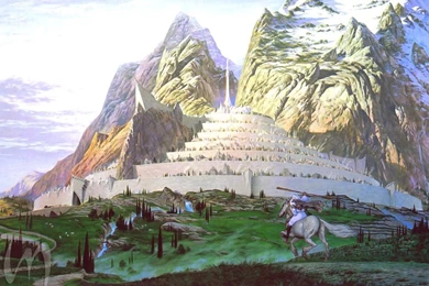 Gandalf, Gondor, Minas Tirith, The Lord Of The Rings :: Wallpapers