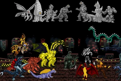 Godzilla Final Wars Sprites By Zillagamer On DeviantArt