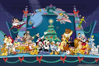 Disney characters christmas wallpaper disney christmas wallpapers 2 1680x1050.jpg