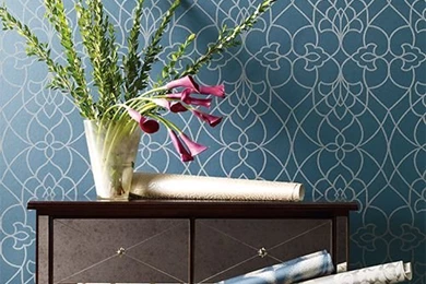 Candice Olson Pirouette Steel Blue Wallpapers 62MLX ...