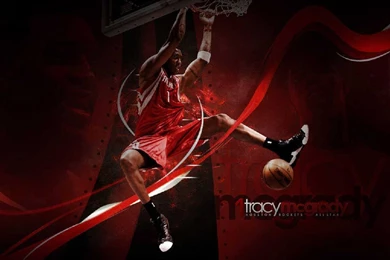 Tracy Mcgrady Slam Dunk Wallpapers   Houston Rockets Wallpapers