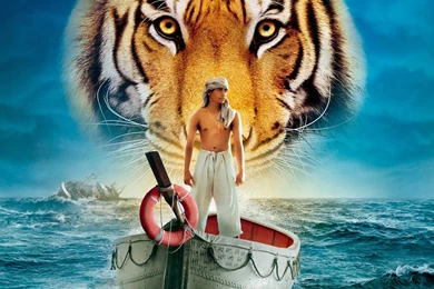 1440x900 Boat, Life Of Pi, Tiger, Ship, Guy, Water, Sea, Life Of ...