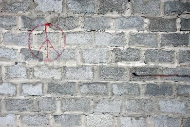 Pacifik Sign On A Gray Wall. Wall In A Poor Area Of The City. Wall ...