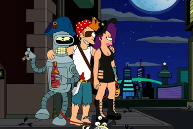 Download Wallpapers 2560x1440 Futurama, Cartoon, Characters Mac ...