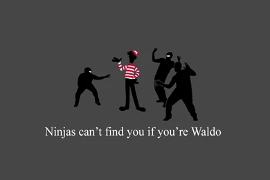 Waldo Ninjas Ninjas Cant Catch You If Wallpapers   (