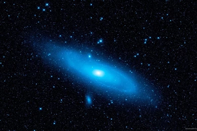 Download 1920x1080 Blue Andromeda Galaxy Wallpapers