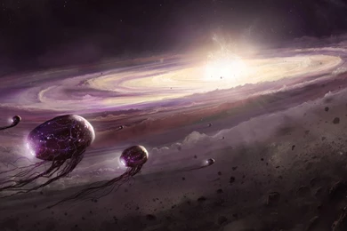 Spaceships Approaching Andromeda >> HD Wallpaper, Get It Now!