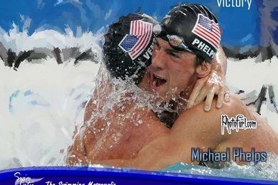 Michael Phelps And Other Olympic Swimmer Gold Medalists 2008 ...