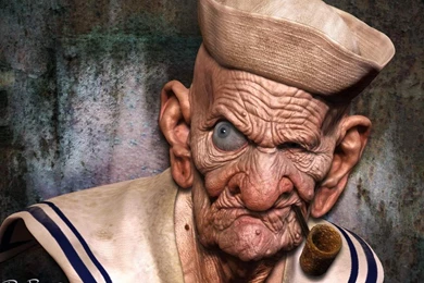 Old Ugly Popeye Alt Art Artwork Hd Wallpapers   (
