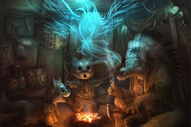 Download Paintings Fire Wallpapers 1000x773