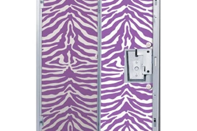 Purple Zebra Print Locker Decor Wallpapers In Locker Organizers