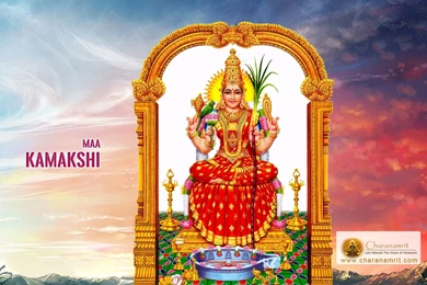 Goddess Shree Kamakshi Devi Colorful HD Wallpapers For Free ...