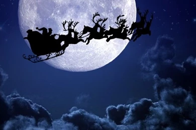 Wallpapers Santa Clause Sledge Raindeer iPhone 5 Wallpapers For ...