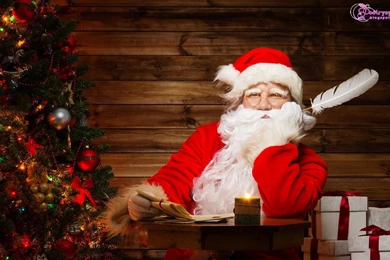 Christmas Wishes And Greetings Wallpapers With Santa Claus