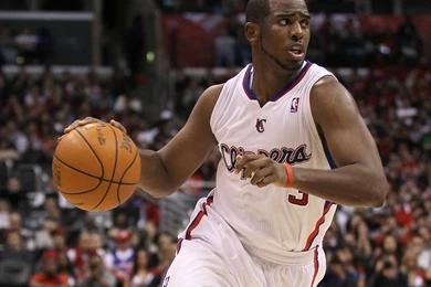 American Basketball Player Chris Paul With Ball HD Wallpapers