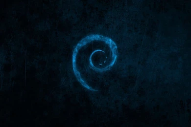 Debian Linux Blue Brands Dark Logos Water Best