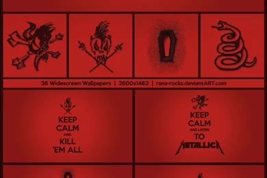 Keep Calm And Listen To Metallica Wallpapers Pack By Rana Rocks On ...