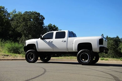 Lifted White Chevy Trucks Wallpapers Au   MF