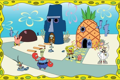 Spongebob And Friends Biki Bottom Wallpapers HD