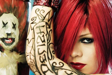 TATTOO   Girl Lips Lipstick Red Hair Wallpapers