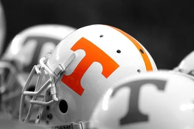 Tennessee Football Helmets Print By University Of Tennessee Athletics