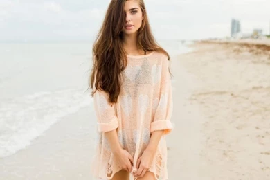 Women, See Through Clothing, Black Bikinis, Looking At Viewer ...