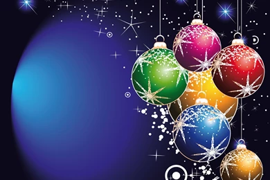 Wallpapers Holidays Christmas Vector Graphics Balls Image