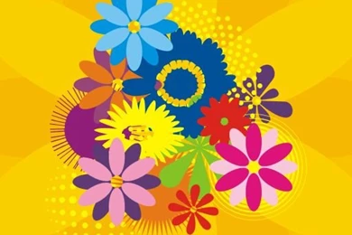 Flower Design Vector Graphic — Wallpaper, Beautiful
