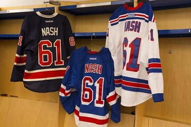 Nash's First Day At MSG Training Center   07/25/2012   New York ...