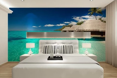 Custom Made Maldives Photo Wallpapers 3d Wallpapers For Living Room ...