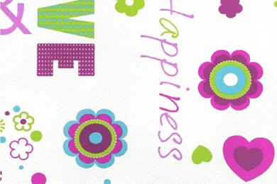 Rasch Kids Club Love Peace Flowers Hearts Childrens Wallpapers 478419