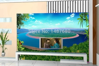 Aliexpress.com : Buy Mop Water Custom Made Landscape Painting 3d ...