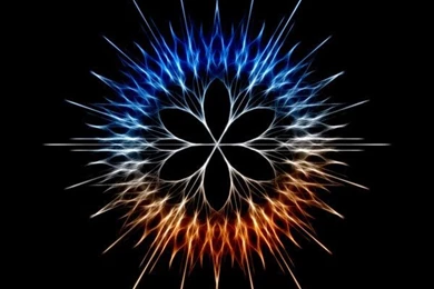 Fire And Ice Snowflake