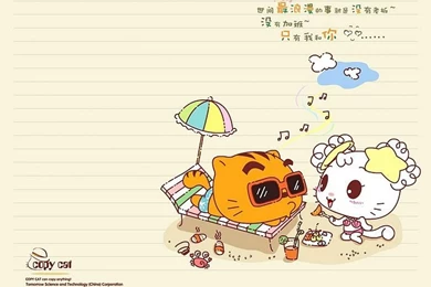 Copy Cat   Lovely Cartoon Cat Character 8   Wallcoo.net