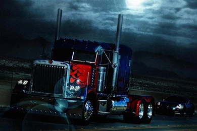 OPTIMUS PRIME TRUCK TRANSFORMERS WALLPAPER   (