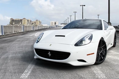 Download Wallpapers 1920x1080 Ferrari, White, Front View Full HD ...