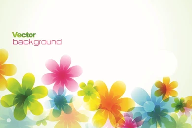 Dream Spring Flowers Backgrounds 02 Vector Free Vector / 4Vector