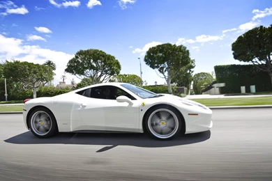 White Ferrari 458 Wallpapers   Image