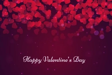 Valentines Backgrounds With Hearts In Bokeh Style Vector
