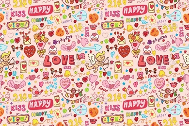 1024x1024px Seamless Cute Pattern