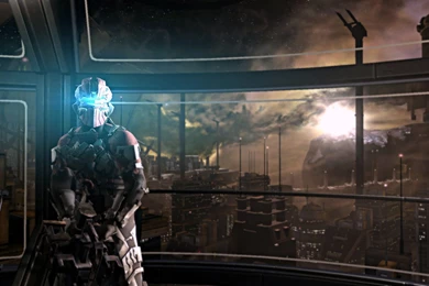 Dead Space 2 Isaac Clarke Sci fi Cities Warriors Armor Wallpapers ...