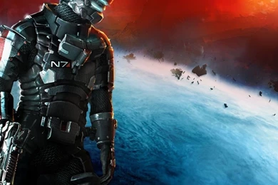 Download Wallpapers Dead Space 3, Dlc, N7 Armor, Armor N7, Mass ...