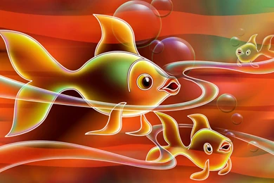 1920x1200 Vector Fish Desktop PC And Mac Wallpapers