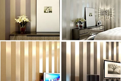 Popular Gold Stripe Wallpaper Buy Cheap Gold Stripe Wallpapers Lots ...